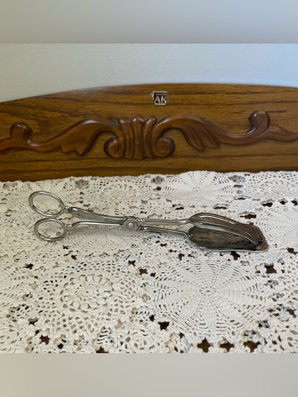 Silverplated Serving Tongs Made in Italy Vintage E.P. Zinc